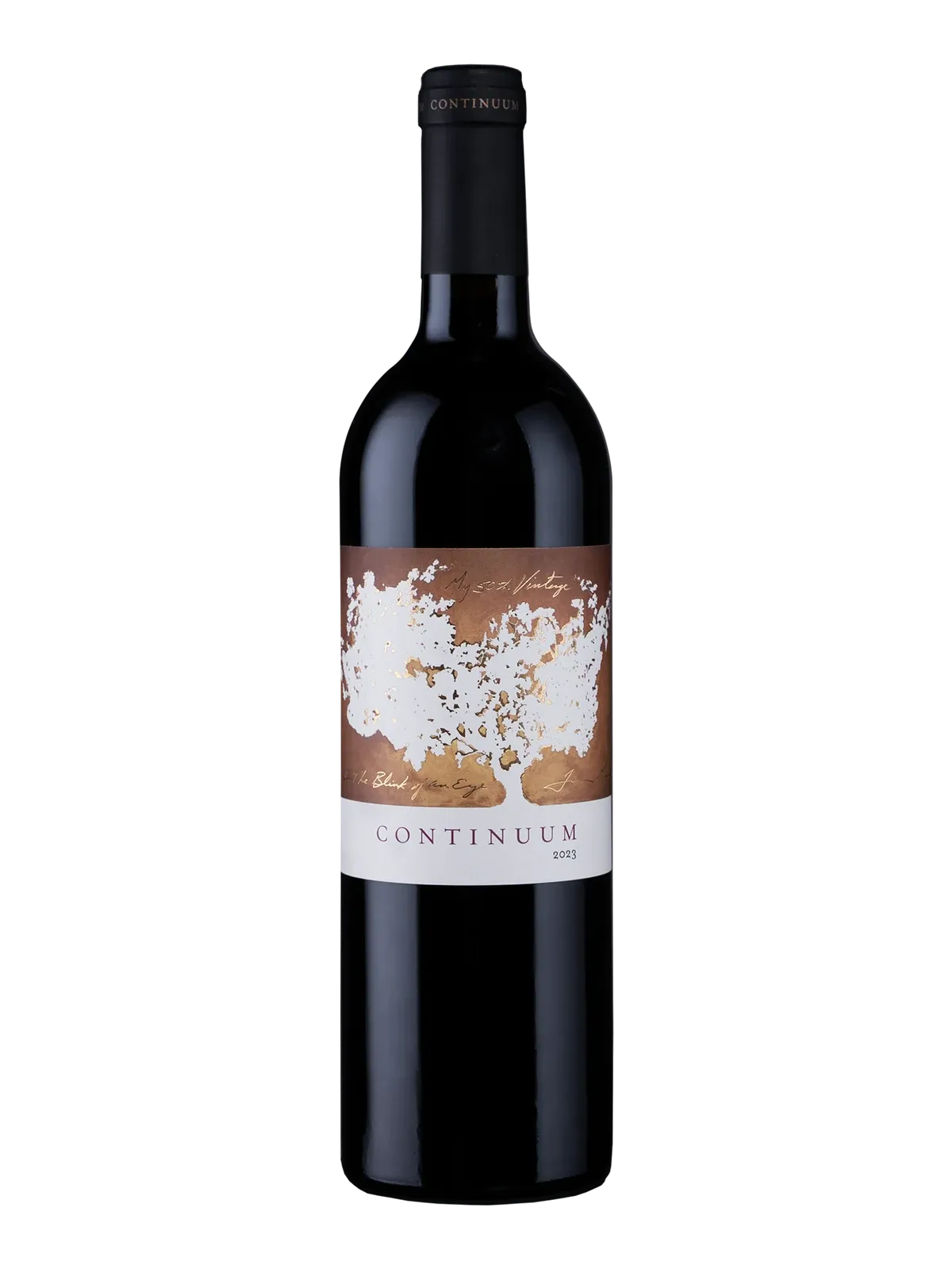 Continuum Bordeaux-style red wine bottle