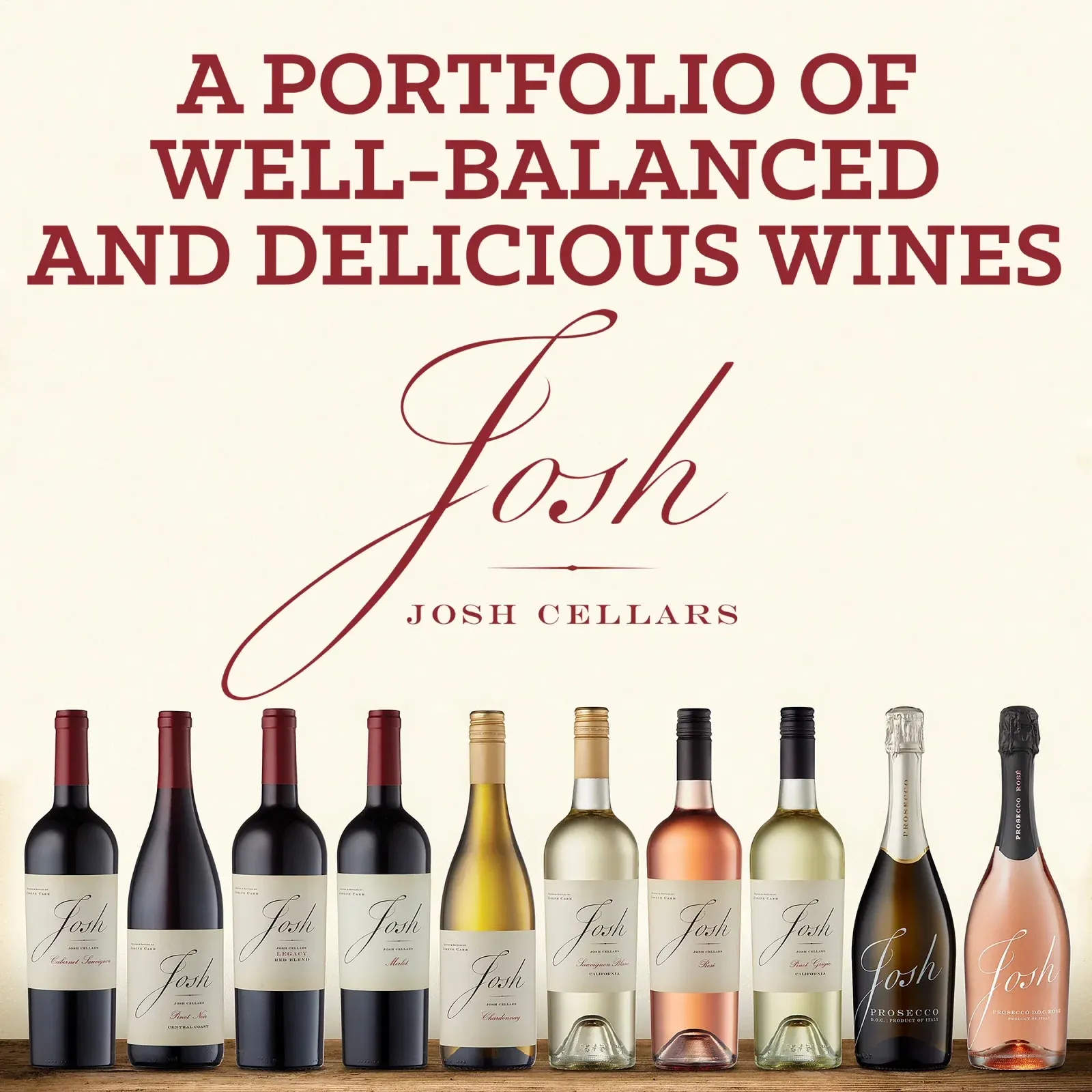 The Josh Cellars range: a portfolio of well-balanced and delicious wines