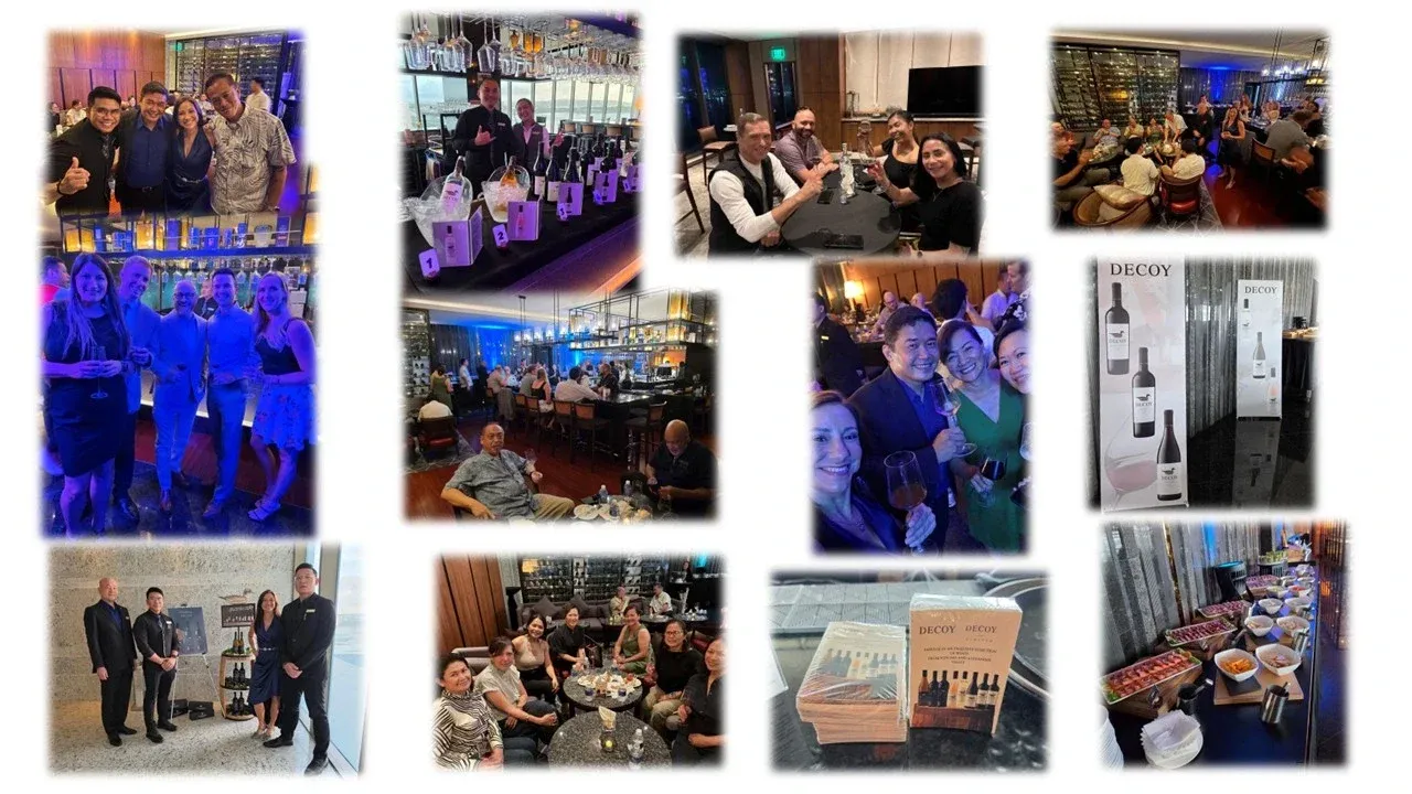 Photo collage from Decoy Uncorked at The Tsubaki Tower