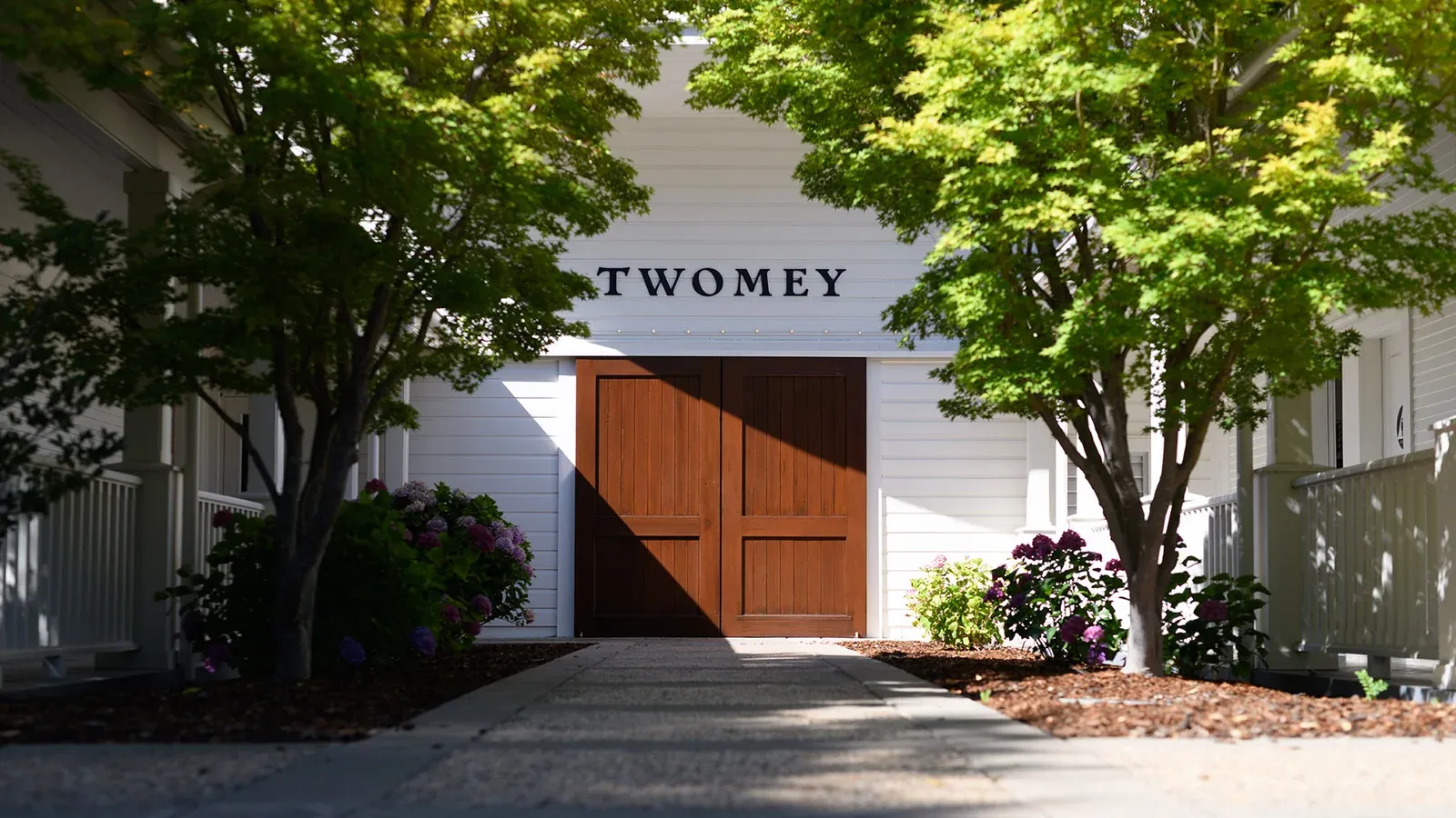 The entrance to the Twomey winery